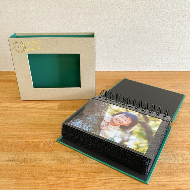 【アルバムの日記念特価】アルバム ナカバヤシ フォトランク フレームケースアルバム L判1段60枚 ポケットアルバム A-FTPC-102-G グリーンの商品画像14枚目