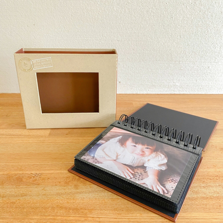 アルバム ナカバヤシ フォトランク フレームケースアルバム L判1段60枚 ポケットアルバム A-FTPC-102-BR ブラウンの商品画像13枚目