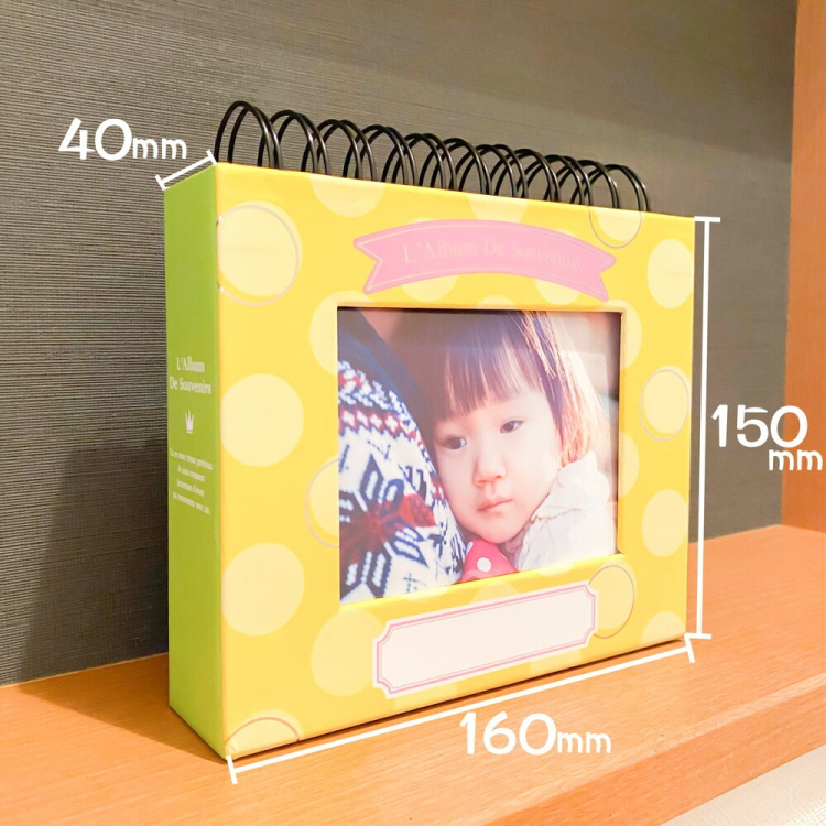 アルバム ナカバヤシ フォトランク フレームケースアルバム L判1段60枚 ポケットアルバム A-FTPC-103-Y イエローの商品画像5枚目