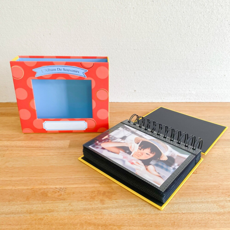 アルバム ナカバヤシ フォトランク フレームケースアルバム L判1段60枚 ポケットアルバム A-FTPC-103-R レッドの商品画像15枚目