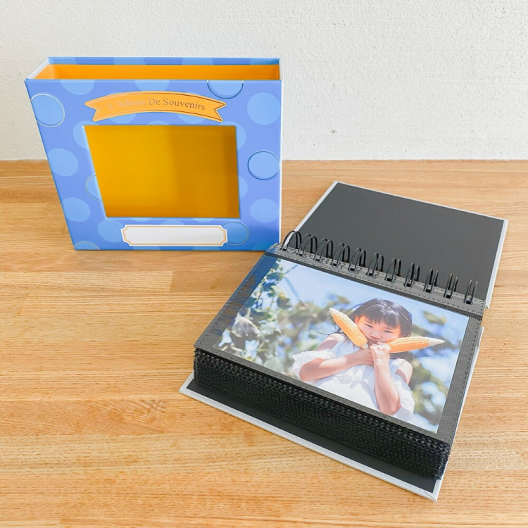 アルバム ナカバヤシ フォトランク フレームケースアルバム L判1段60枚 ポケットアルバム A-FTPC-103-B ブルーの商品画像15枚目