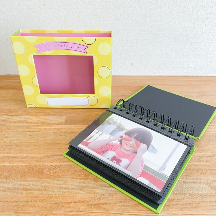 アルバム ナカバヤシ フォトランク フレームケースアルバム L判1段60枚 ポケットアルバム A-FTPC-103-Y イエローの商品画像15枚目