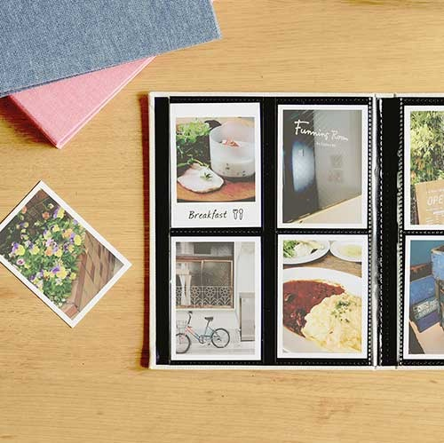 【アルバムの日記念特価】アルバム ナカバヤシ cotto. (コット) 黒台紙フォトアルバム L判ハーフ 80枚タテ4面 ピンク A-COPLH-800-Pの商品画像5枚目