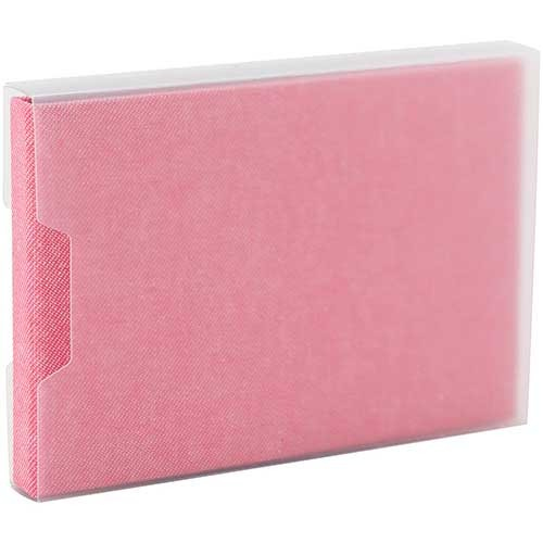 アルバム ナカバヤシ cotto. (コット)黒台紙フォトアルバム L判1段ポケット A-COPL-240P ピンクの商品画像2枚目