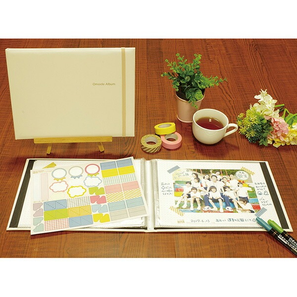 【アルバムの日記念特価】ナカバヤシ おもいで写真アルバム ホワイト ア-ODA-2の商品画像3枚目