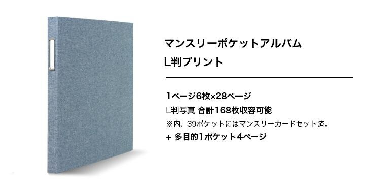 【WEB限定品】L判 アルバム 大容量 6面ポケット ナカバヤシ マンスリーポケットアルバム L判168枚収納 布表紙 2列×3段タイプ ア-MPA6L-BL ブルーの商品画像8枚目