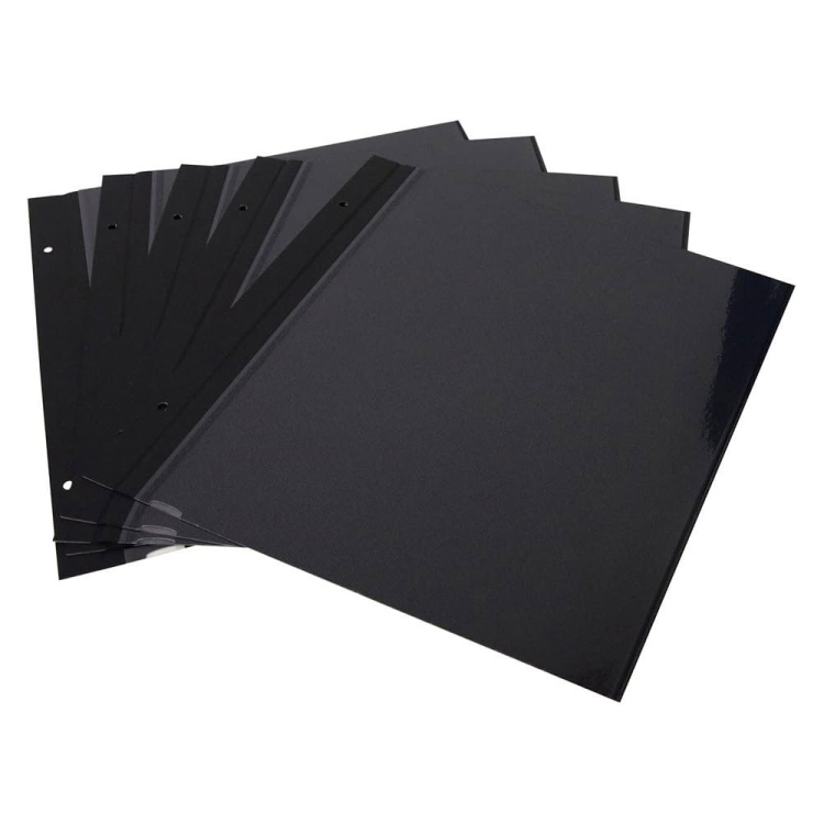 ナカバヤシ 100年台紙フリー替台紙 L ブラック アH-LFR-5-D (5枚組)の商品画像2枚目