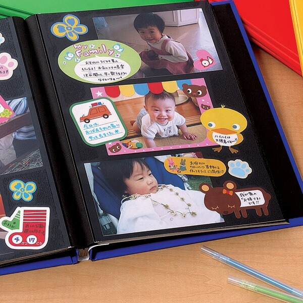 ナカバヤシ 100年台紙フリー替台紙 A4 アH-A4FR-5Dブラック (5枚組)の商品画像3枚目