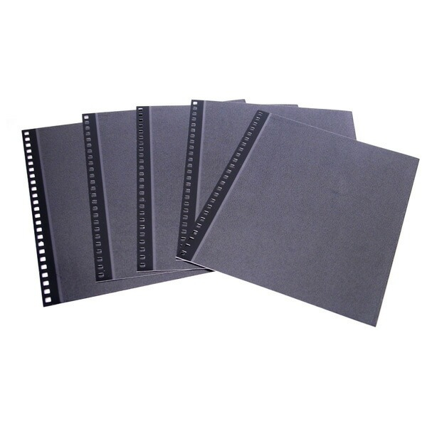 【アルバムの日記念特価】ナカバヤシ 100年台紙フリー替台紙 四ツ切 アH-JHR-5-Dブラック (5枚組)の商品画像4枚目