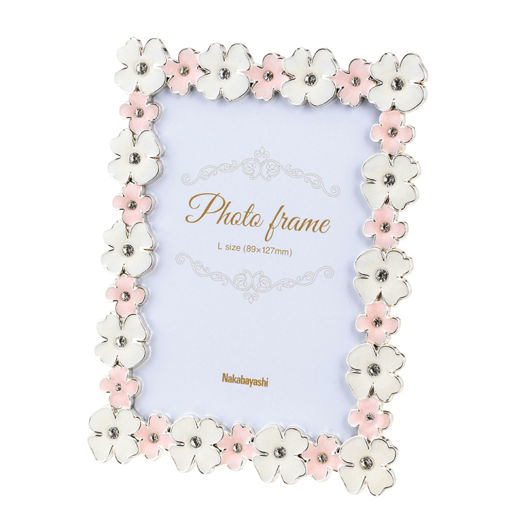 ナカバヤシ フォトフレーム/金属製/フラワー/L F-TA-121-Lの商品画像2枚目