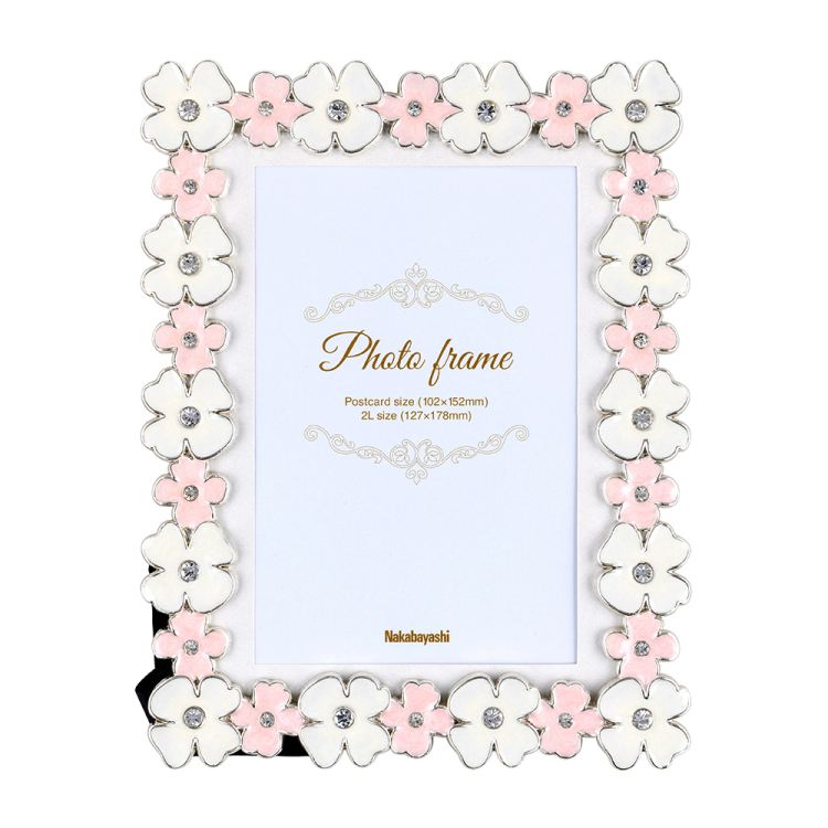 ナカバヤシ フォトフレーム/金属製/フラワー/2LKG F-TA-121-2LKG