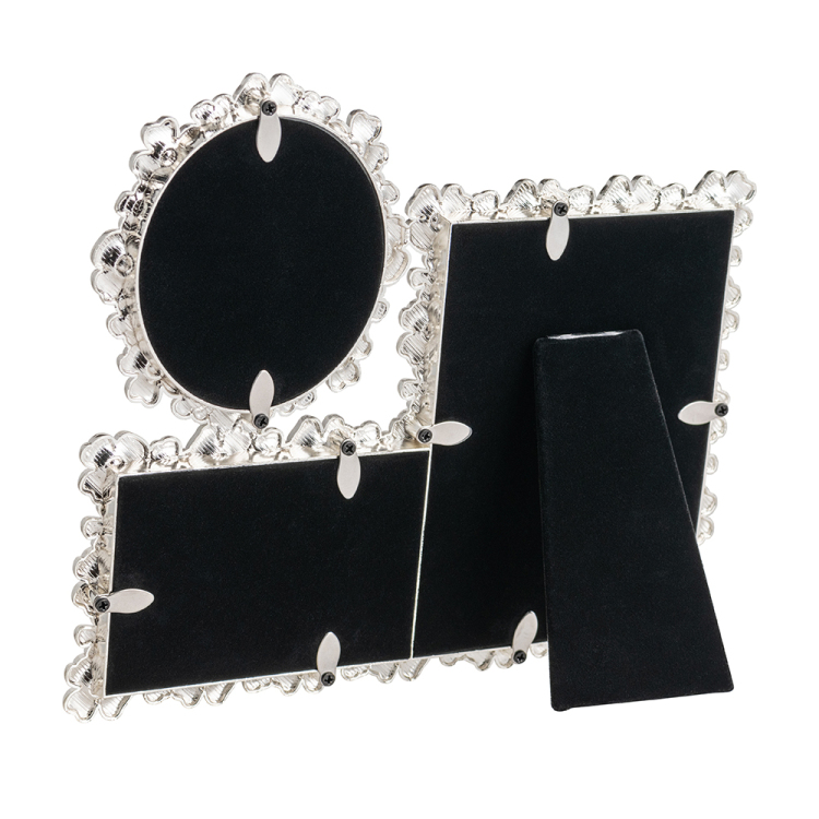 ナカバヤシ フォトフレーム/金属製/フラワー/3窓 F-TA-121-3の商品画像3枚目