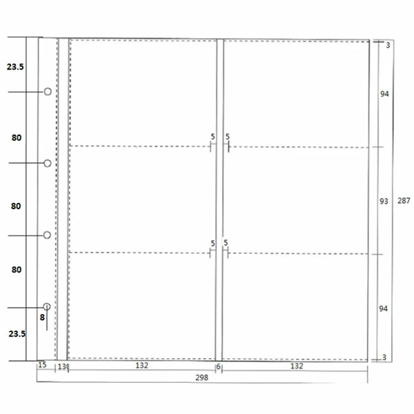 【WEB限定品】ナカバヤシ セラピーカラー バインダーアルバム(TCPK-LY) 専用 替台紙 リフィル L判6面ポケット 10枚セット TCPK-LY-6L-10/N YAP-10の商品画像7枚目