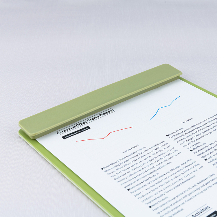 ナカバヤシ スタンドクリップボード/タテヨコ/A4/リーフグリーン QB-TTCA4-Gの商品画像5枚目