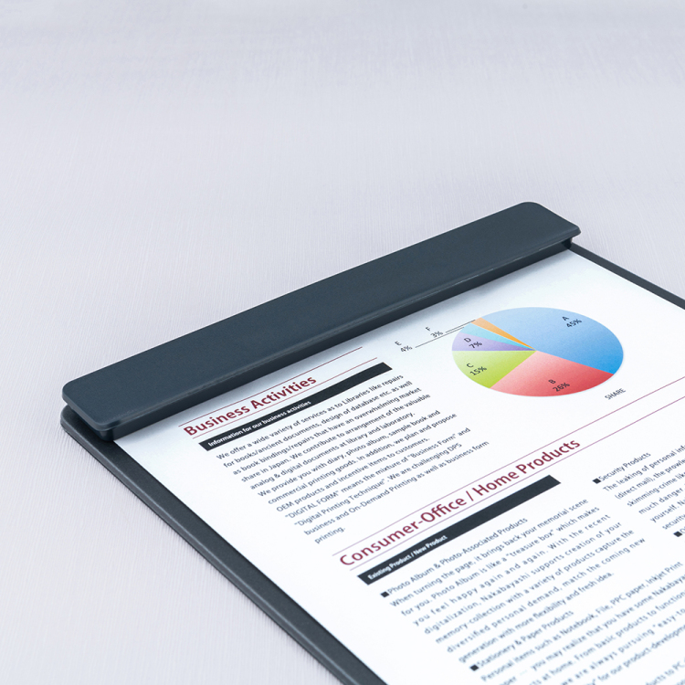 ナカバヤシ スタンドクリップボード/タテヨコ/A4/フルブラック QB-TTCA4-Dの商品画像6枚目