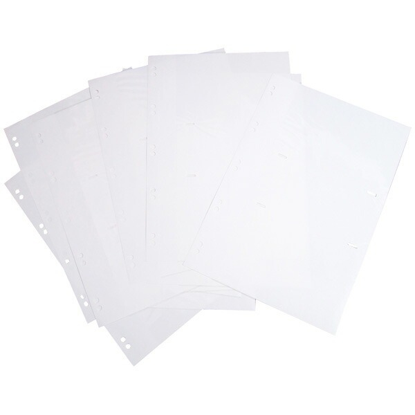 【アルバムの日記念特価】ナカバヤシポケット替台紙 バインダー式 KG判2段ポケットアP-MYR-102-W (10枚組)の商品画像3枚目