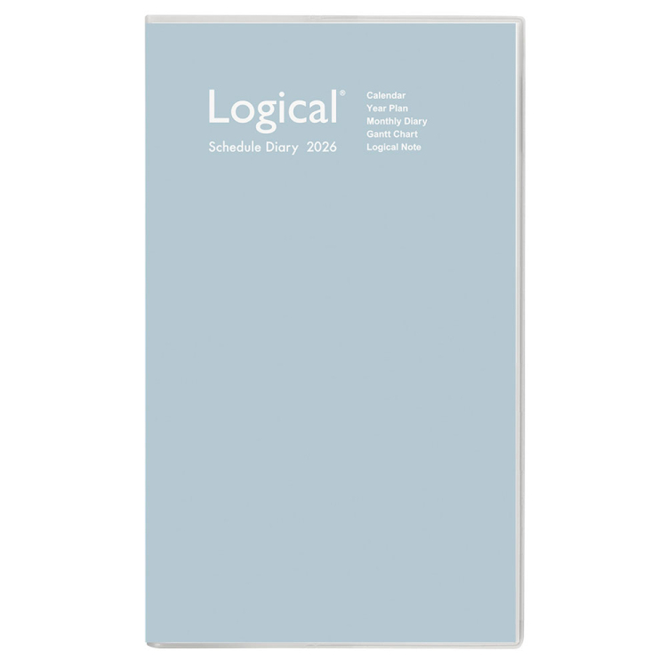 【2026年度版 手帳】 ナカバヤシ ロジカルダイアリー2026カバータイプ/B5スリム/ブルー NS-SB501-26B【ポスト投函1】の商品画像2枚目