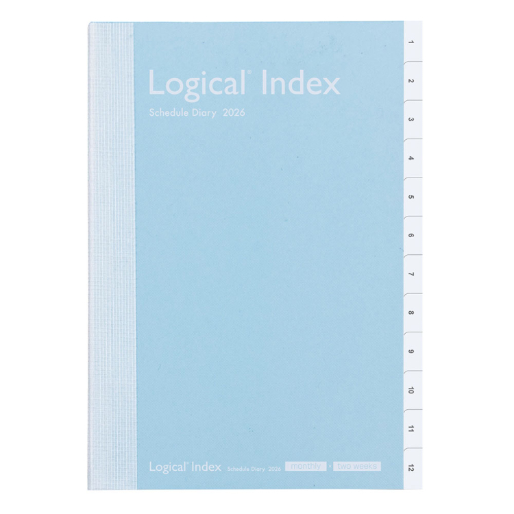 【2026年度版 手帳】 ナカバヤシ ロジカルダイアリー2026インデックス/B6/ブルー NSI-B624-26AB【ポスト投函1】