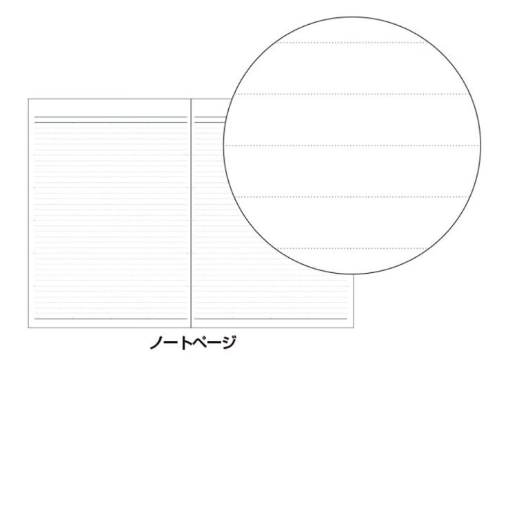 【2026年度版 手帳】 ナカバヤシ ノートダイアリー2026/セミB5/ウマ2 NS-002-26E2【ポスト投函1】の商品画像3枚目