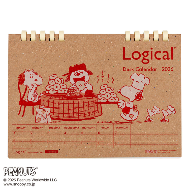 【2026年度版 カレンダー】 ナカバヤシ FSC-MX/卓上カレンダー2026ペーパー/B6/PR COC-CLTP-B602-26PR