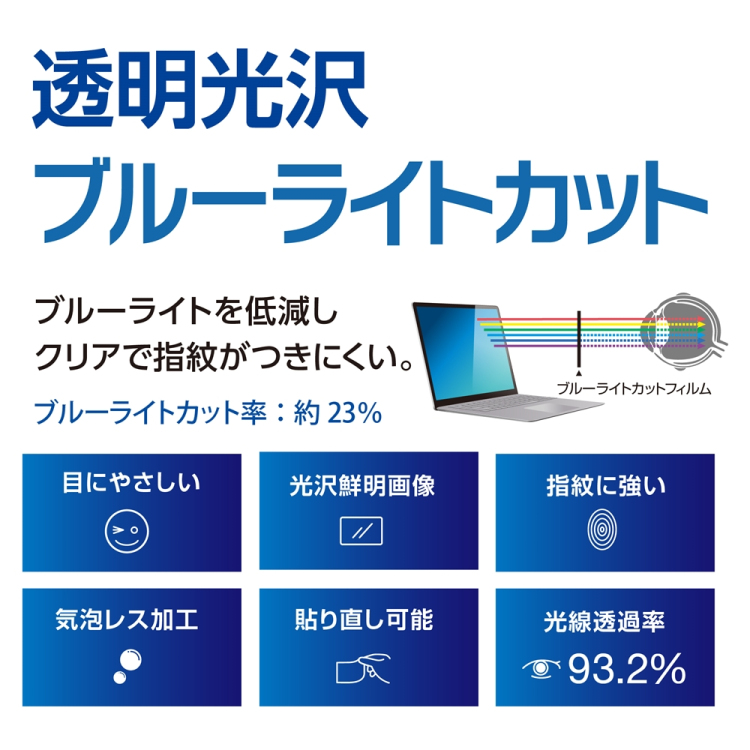 ナカバヤシ PC用 液晶保護フィルム 透明光沢BLC16W(16:10) SF-NFLKBC160W2 (tm)の商品画像2枚目