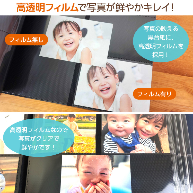 【WEB限定】Disney ディズニーキャラクター L判 720枚収納 アルバム 高透明 6面ポケット 2列3段 IT-DY6L-720-02 くまのプーさんの商品画像8枚目