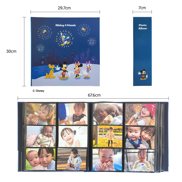 【WEB限定】Disney ディズニーキャラクター L判 720枚収納 アルバム 高透明 6面ポケット 2列3段 IT-DY6L-720-02 くまのプーさんの商品画像20枚目