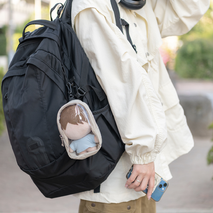 ナカバヤシ シースルーミニリュック/ブラック SZC-PO01BK (tm)の商品画像9枚目
