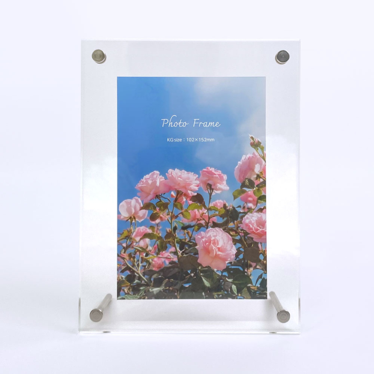 ナカバヤシ アクリルピクチャーフォトフレーム テーパー加工 KG判  スタンドタイプ 写真立て IT-FL-A01-KGの商品画像7枚目