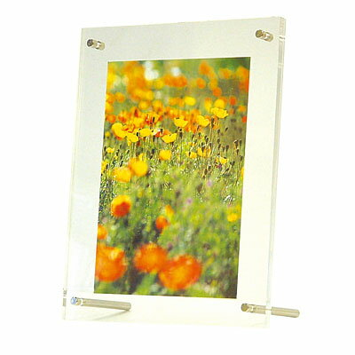 アクリル製 ピクチャーフレーム スタンドタイプ写真立て L判プリント用 フ-ACS-Lの商品画像2枚目