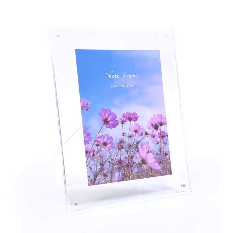 ナカバヤシ アクリルマグネットフォトフレーム L判 スタンドタイプ 写真立て IT-FL-A02-L