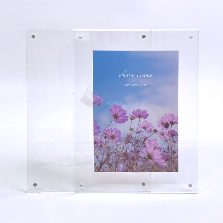 ナカバヤシ アクリルマグネットフォトフレーム L判 スタンドタイプ 写真立て IT-FL-A02-Lの商品画像9枚目