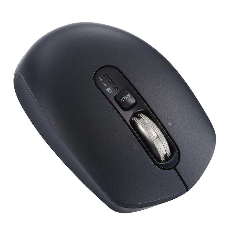 ナカバヤシ 【感動ホイールマウス】Bluetooth・USB無線(デュアル)静音5ボタンBlueLEDマウス Sサイズ/ブラック MUS-DKF239BK (tm) の商品画像5枚目