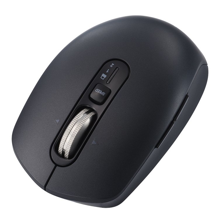 ナカバヤシ 【感動ホイールマウス】Bluetooth・USB無線(デュアル)静音5ボタンBlueLEDマウス Sサイズ/ブラック MUS-DKF239BK (tm) の商品画像7枚目