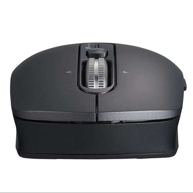 ナカバヤシ 【感動ホイールマウス】Bluetooth・USB無線(デュアル)静音5ボタンBlueLEDマウス Sサイズ/ブラック MUS-DKF239BK (tm) の商品画像8枚目