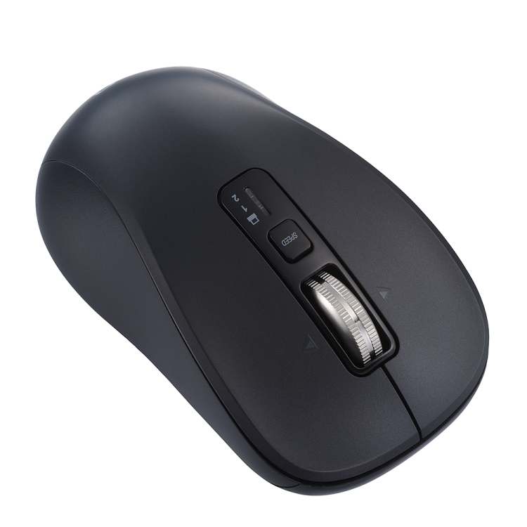 ナカバヤシ 【感動ホイールマウス】Bluetooth・USB無線(デュアル)静音5ボタンBlueLEDマウス Mサイズ/ブラック MUS-DKF242BK (tm)の商品画像5枚目