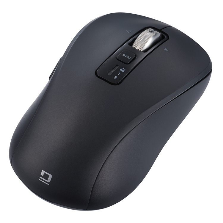 ナカバヤシ 【感動ホイールマウス】Bluetooth・USB無線(デュアル)静音5ボタンBlueLEDマウス Mサイズ/ブラック MUS-DKF242BK (tm)の商品画像6枚目