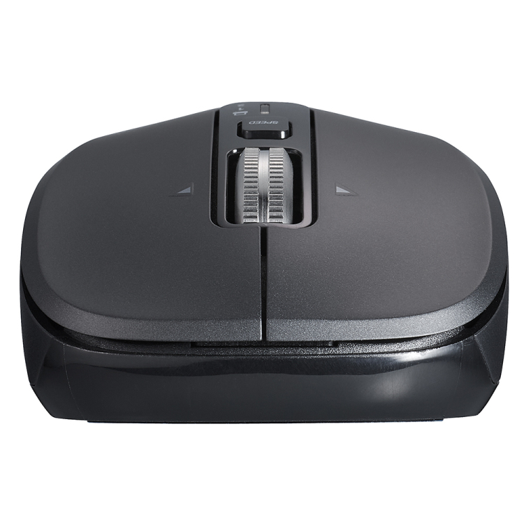 ナカバヤシ 【感動ホイールマウス】Bluetooth・USB無線(デュアル)静音5ボタンBlueLEDマウス Mサイズ/ブラック MUS-DKF242BK (tm)の商品画像8枚目