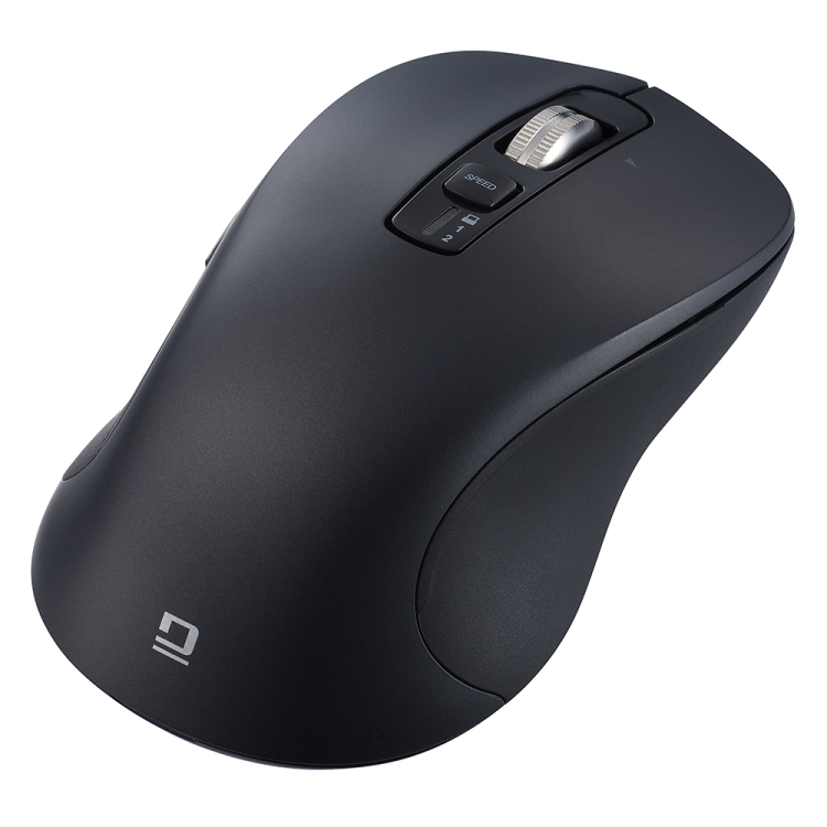 ナカバヤシ 【感動ホイールマウス】Bluetooth・USB無線(デュアル)静音5ボタンBlueLEDマウス Lサイズ/ブラック MUS-DKF243BK (tm)の商品画像6枚目