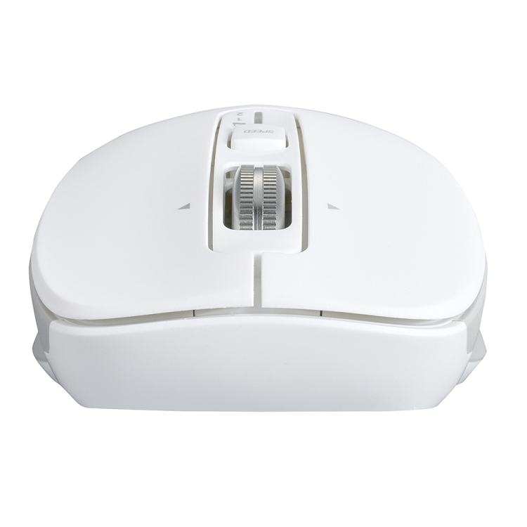 ナカバヤシ 【感動ホイールマウス】Bluetooth・USB無線(デュアル)静音5ボタンBlueLEDマウス Lサイズ/ホワイト MUS-DKF243W (tm)の商品画像8枚目