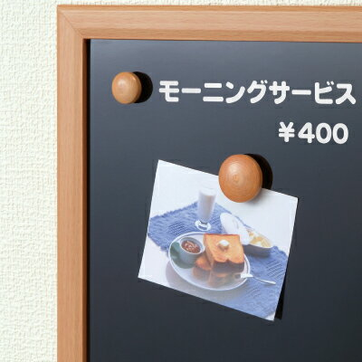 ナカバヤシ ウッドマグネットナチュラル木目直径20mm WMG-206NMナチュラル木目の商品画像2枚目