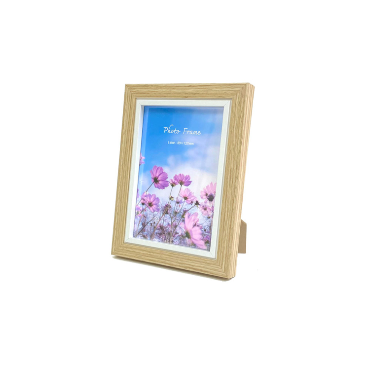 【WEB限定】 ナカバヤシ MDFフォトフレーム01 L判 ナチュラル 写真立て IT-FL-MD01-L-Nの商品画像2枚目