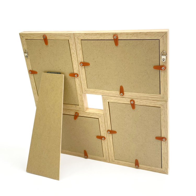 【WEB限定】 ナカバヤシ MDFフォトフレーム02 L判 4面 ナチュラル 写真立て IT-FL-MD02-L-Nの商品画像4枚目