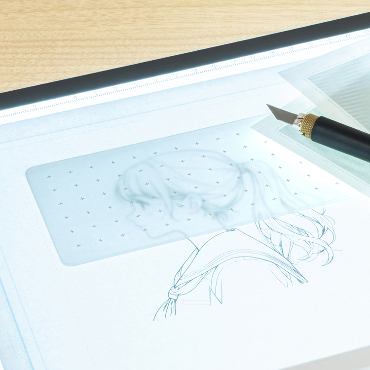 モバイルカッティングマット/A4スリム/ミスティブルー CTMO-A401-Bの商品画像13枚目