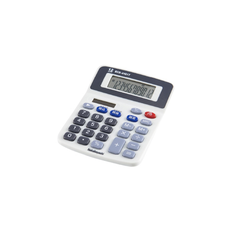 ナカバヤシ 電卓デスクトップスタンダードS ライトグレー ECD-4101TLGの商品画像2枚目