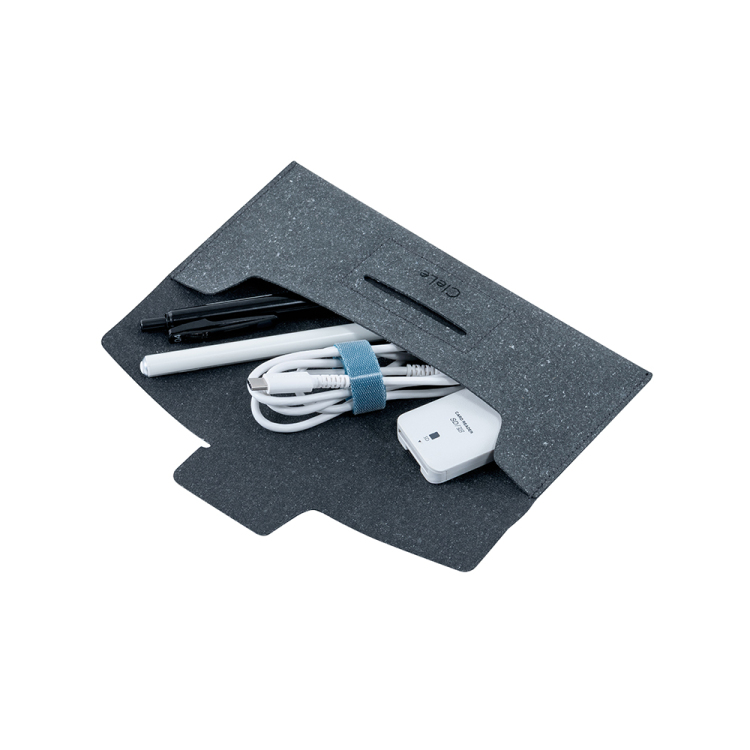 ナカバヤシ CleLe(クルレ) フラップペンケース グレー CLL-FPC01-GYの商品画像2枚目