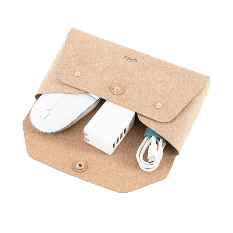 ナカバヤシ CleLe(クルレ) フラップポーチ ブラウン CLL-FPC02-BRの商品画像2枚目