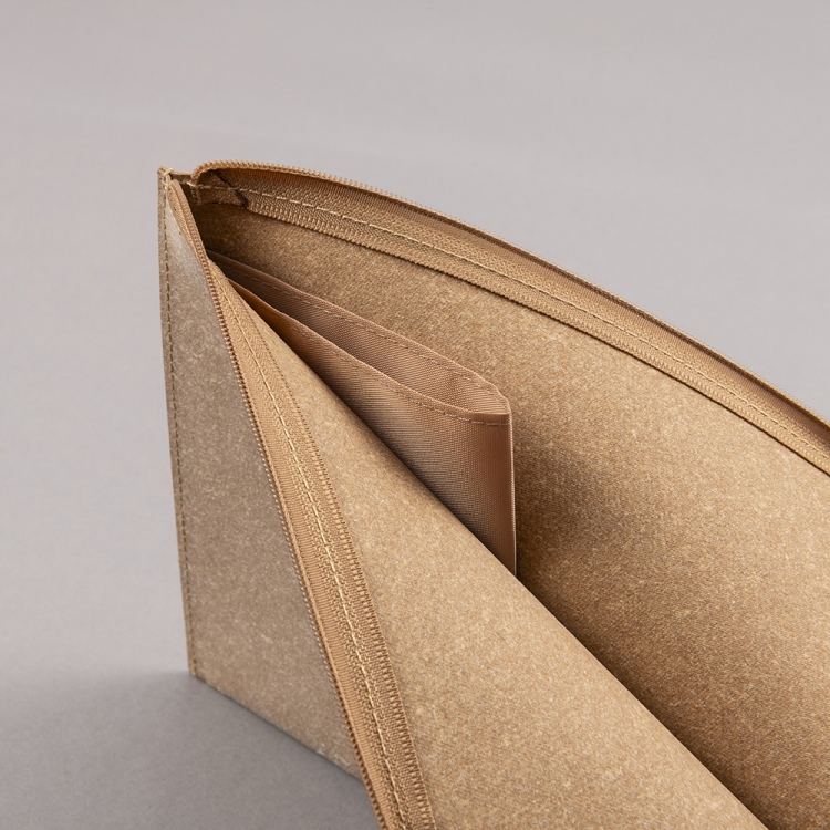 ナカバヤシ　CleLe（クルレ）　フラットケース　B6　ブラウン　CLL-FCB6-BRの商品画像3枚目