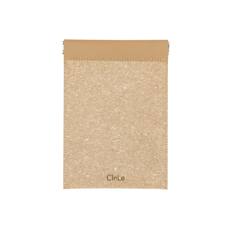 ナカバヤシ　CleLe（クルレ）　スプリングポーチ　M　ブラウン　CLL-SPM-BRの商品画像1枚目