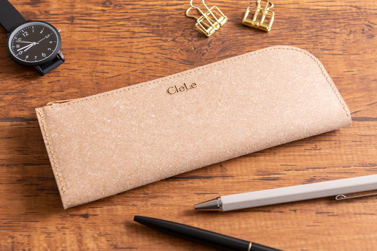 ナカバヤシ CleLe(クルレ) スリムペンケース ブラウン CLL-SPC-BRの商品画像2枚目